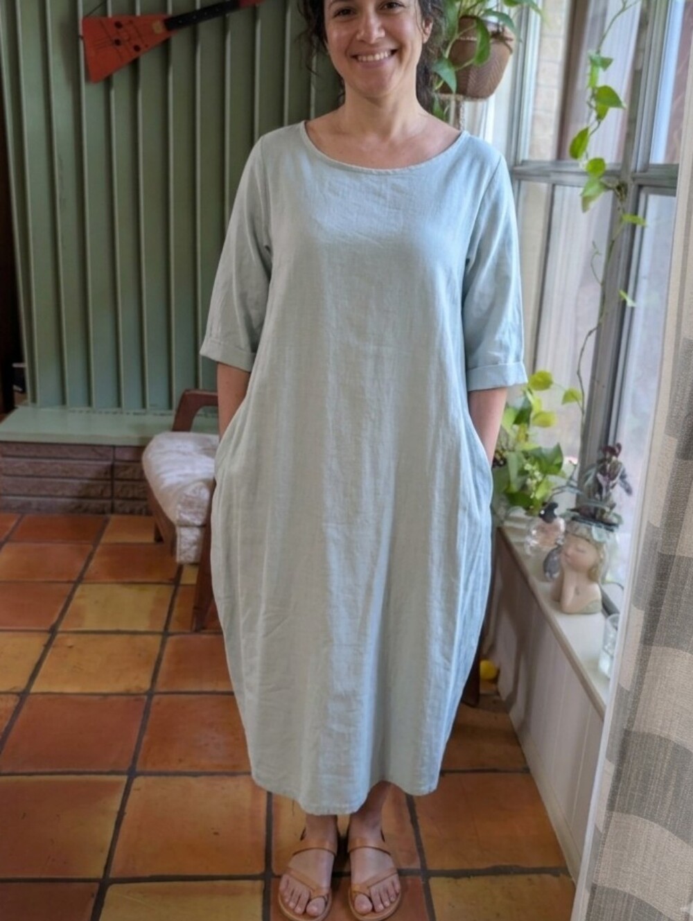 Boho Hippie Cotton Dress.